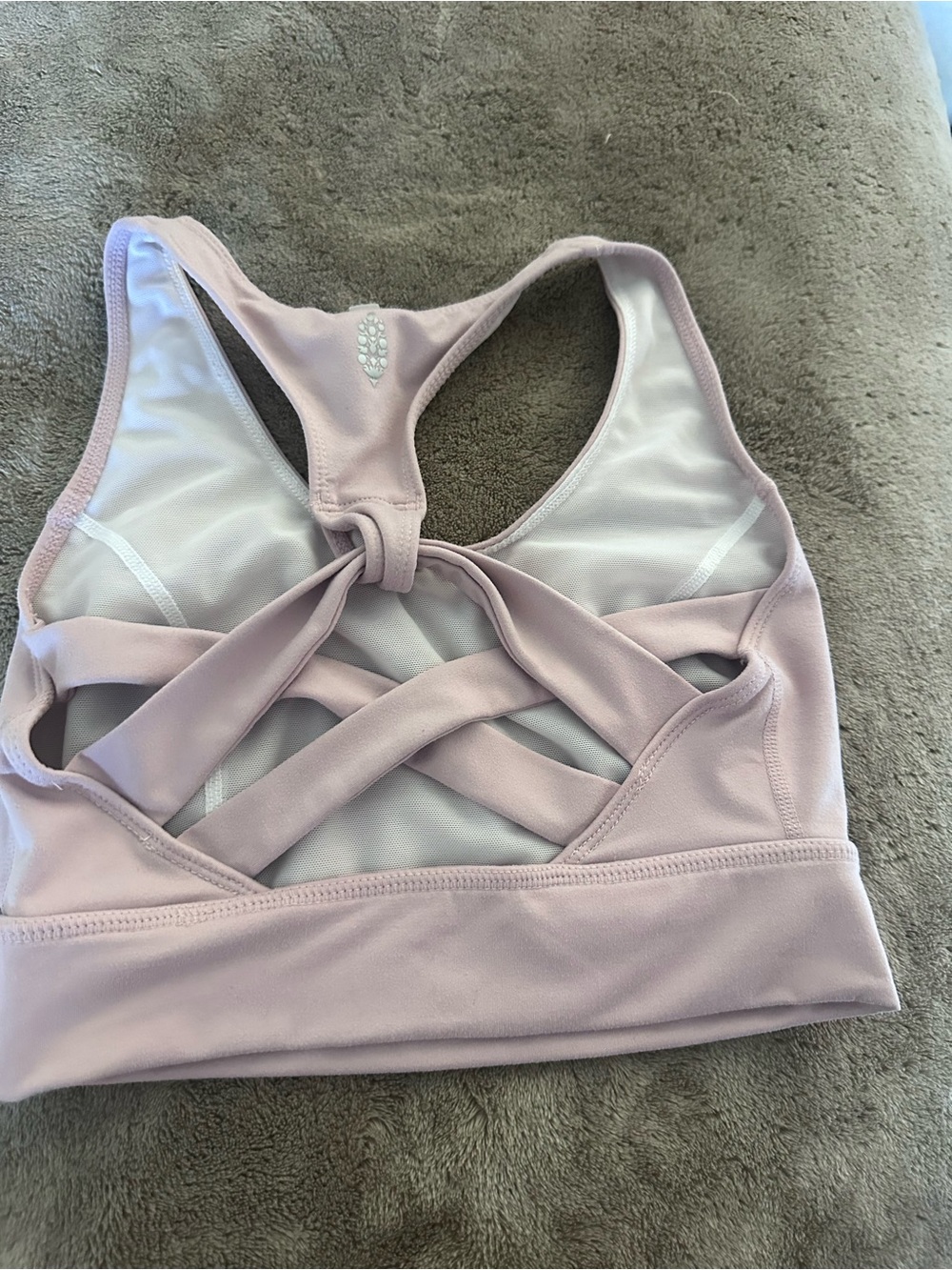 Light pink fp movement sports bra top